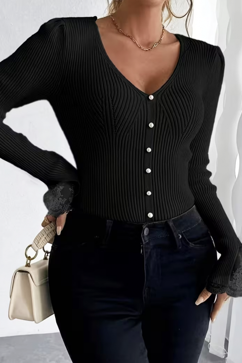 Bluzka ZLOVELDA BLACK, Kolor : czarny, IVET.PL - Modna odzież