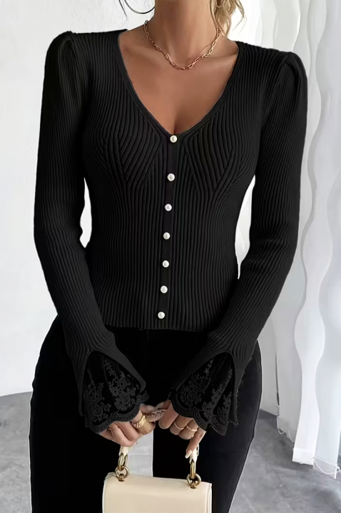 Bluzka ZLOVELDA BLACK, Kolor : czarny, IVET.PL - Modna odzież