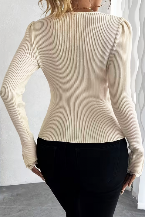 Bluzka ZLOVELDA ECRU, Kolor : ecru, IVET.PL - Modna odzież