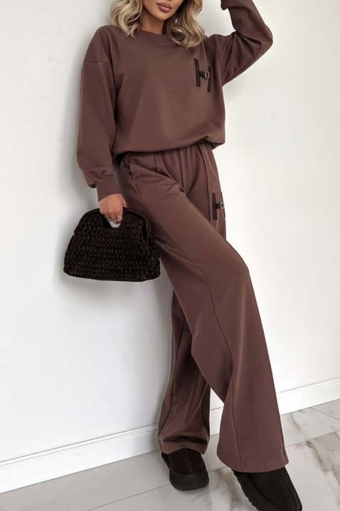 Komplet GLADORFA BROWN, Kolor : brązowy, IVET.PL - Modna odzież