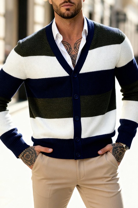 Kardigan LOBRELO KHAKI, Kolor : khaki, IVET.PL - Modna odzież