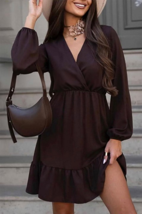 Sukienka MONTEKA, Kolor : brązowy, IVET.PL - Modna odzież