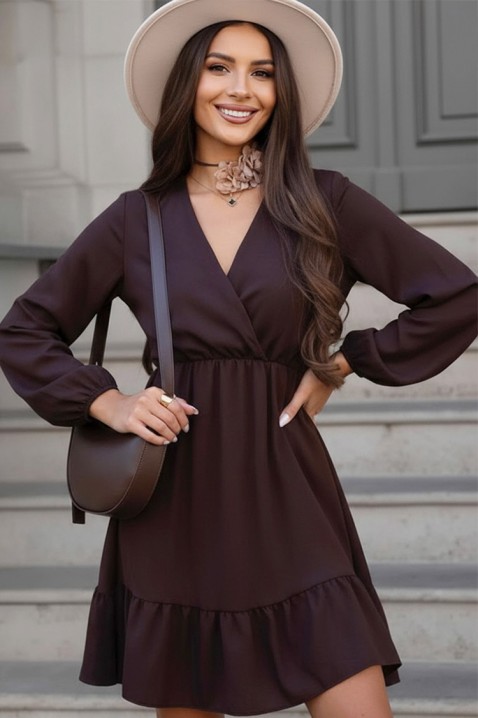 Sukienka MONTEKA, Kolor : brązowy, IVET.PL - Modna odzież