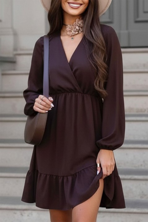 Sukienka MONTEKA, Kolor : brązowy, IVET.PL - Modna odzież