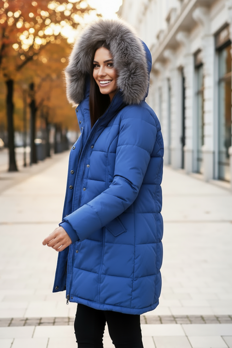 Kurtka DRUVERDA BLUE, Kolor : chabrowy, IVET.PL - Modna odzież