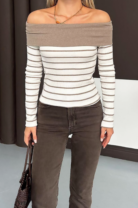 Bluzka PRESTILJA MOCHA, Kolor : mocca, IVET.PL - Modna odzież