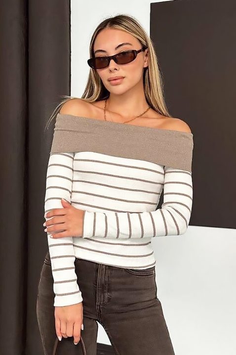 Bluzka PRESTILJA MOCHA, Kolor : mocca, IVET.PL - Modna odzież