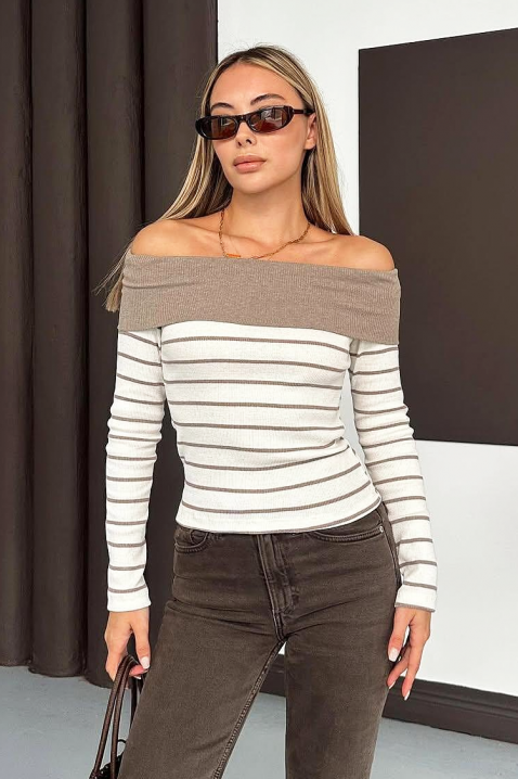 Bluzka PRESTILJA MOCHA, Kolor : mocca, IVET.PL - Modna odzież