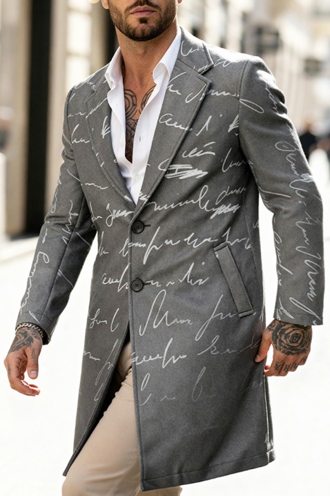 Płaszcz REBELDO, Kolor : grafitowy, IVET.PL - Modna odzież