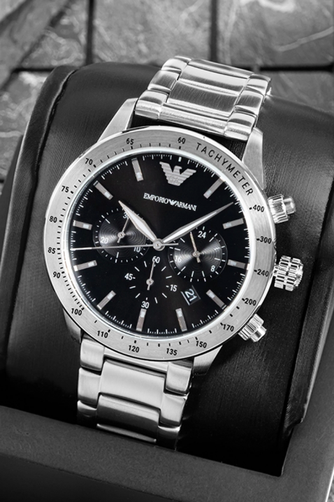 Zegarek Emporio Armani Mario AR11241, Kolor : srebrny, IVET.PL - Modna odzież