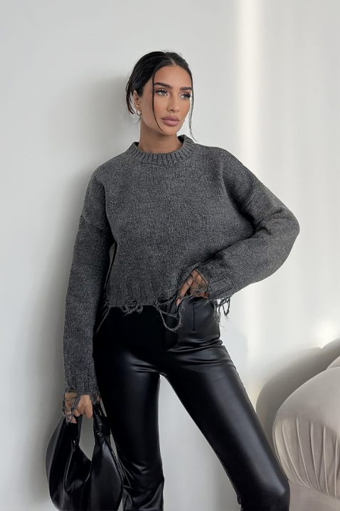 Sweter NEVRINZA GRAFIT, Kolor : grafitowy, IVET.PL - Modna odzież