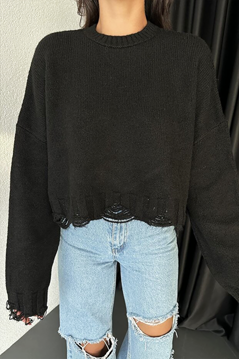 Sweter NEVRINZA BLACK, Kolor : czarny, IVET.PL - Modna odzież