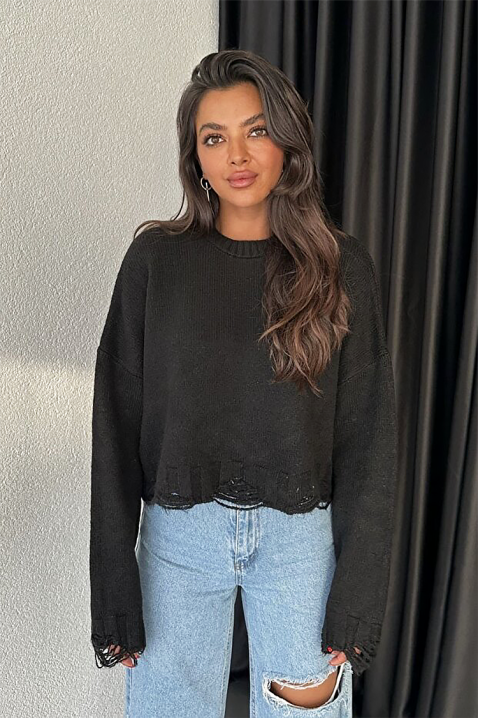 Sweter NEVRINZA BLACK, Kolor : czarny, IVET.PL - Modna odzież