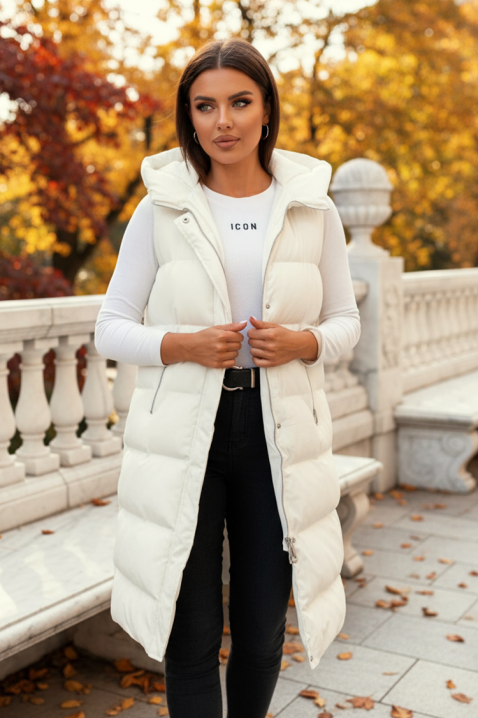 Kamizelka GRENORZA WHITE, Kolor : biały, IVET.PL - Modna odzież