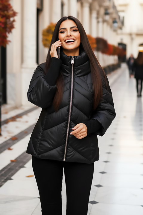 Kurtka KAMARIYA BLACK, Kolor : czarny, IVET.PL - Modna odzież