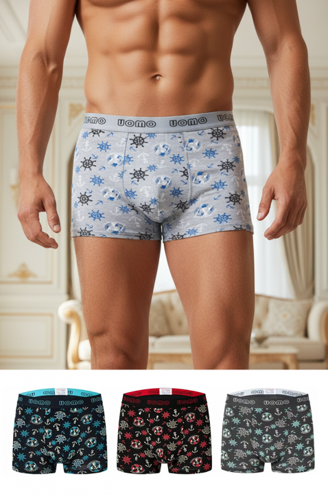 Zestaw czterech sztuk męskich bokserek ZILFIR, Kolor : wielokolorowy, IVET.PL - Modna odzież