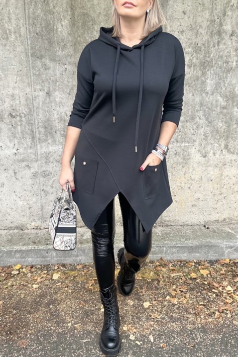 Tunika ALEZONDA BLACK, Kolor : czarny, IVET.PL - Modna odzież