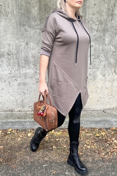 Tunika ALEZONDA MOCHA, Kolor : mocca, IVET.PL - Modna odzież