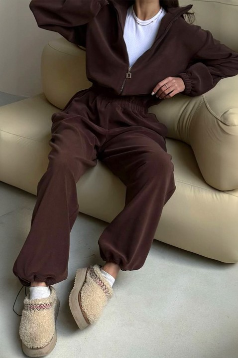 Komplet ZDRABLINA BROWN, Kolor : brązowy, IVET.PL - Modna odzież