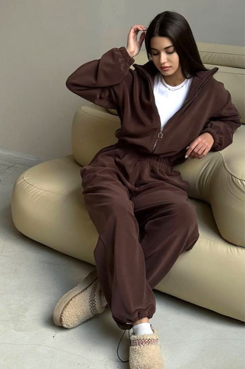 Komplet ZDRABLINA BROWN, Kolor : brązowy, IVET.PL - Modna odzież