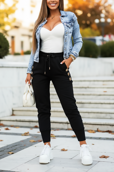 Spodnie ESEMOLDA, Kolor : czarny, IVET.PL - Modna odzież