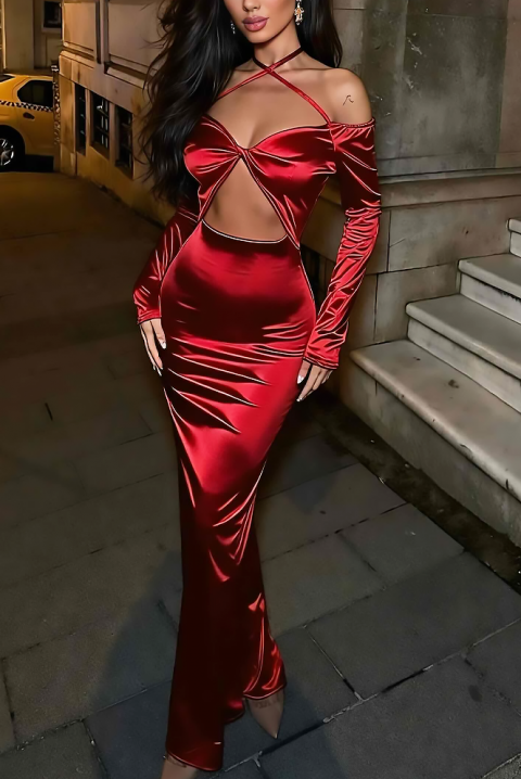 Sukienka RUNVELZA, Kolor : czerwony, IVET.PL - Modna odzież