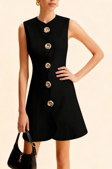 Sukienka POLVINDA, Kolor : czarny, IVET.PL - Modna odzież