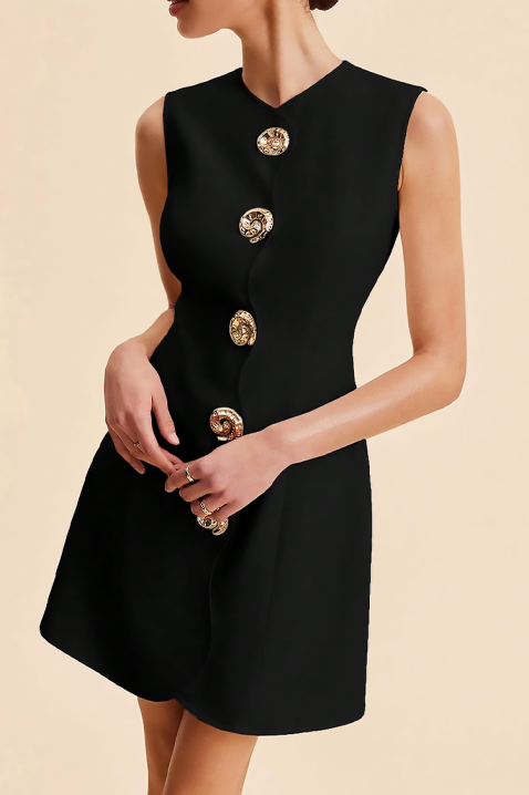 Sukienka POLVINDA, Kolor : czarny, IVET.PL - Modna odzież