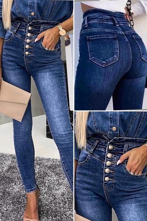 Jeansy NADOVALA, Kolor : chabrowy, IVET.PL - Modna odzież