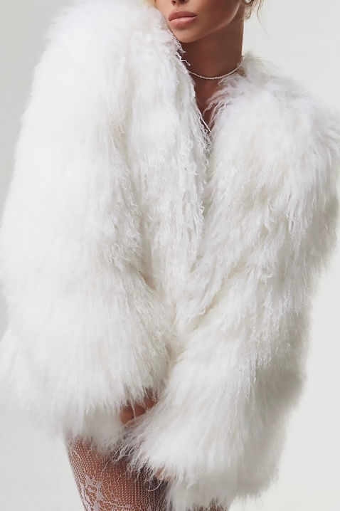 Płaszcz LOLENSIA WHITE, Kolor : biały, IVET.PL - Modna odzież