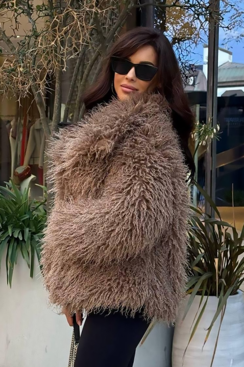 Płaszcz LOLENSIA BROWN, Kolor : brązowy, IVET.PL - Modna odzież