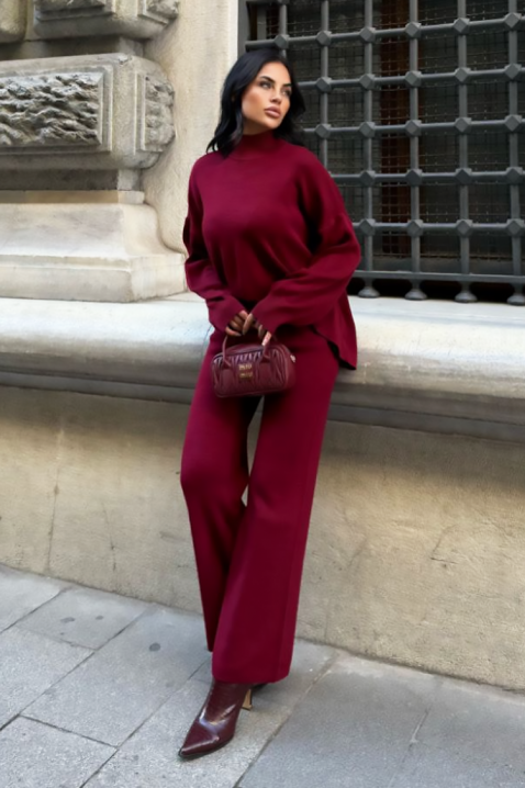 Komplet KERIOLDA BORDO, Kolor : bordowy, IVET.PL - Modna odzież