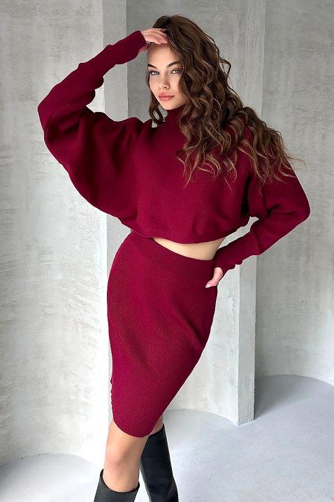 Komplet BERVILZA BORDO, Kolor : bordowy, IVET.PL - Modna odzież