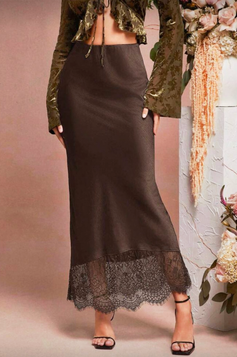 Spódnica LELVINZA, Kolor : brązowy, IVET.PL - Modna odzież