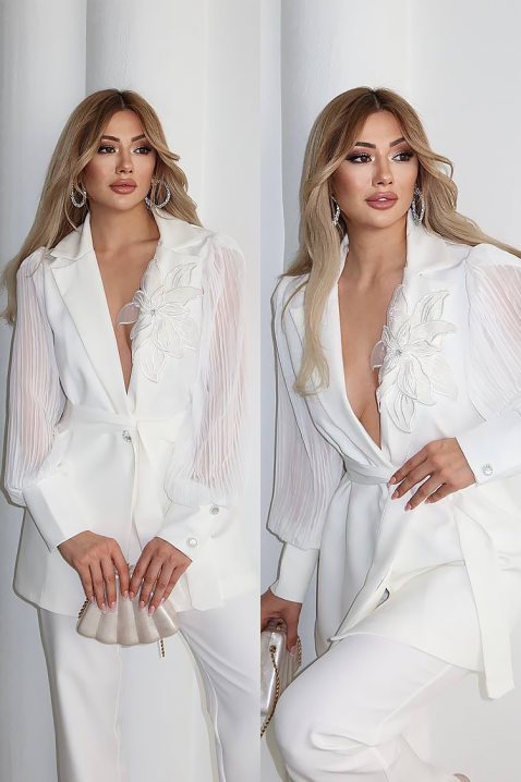 Komplet JILMERGA WHITE, Kolor : biały, IVET.PL - Modna odzież