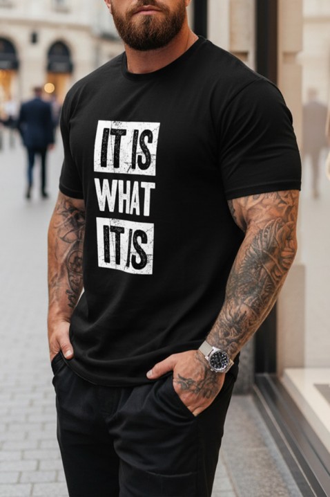 Koszulka GRITER, Kolor : czarny, IVET.PL - Modna odzież