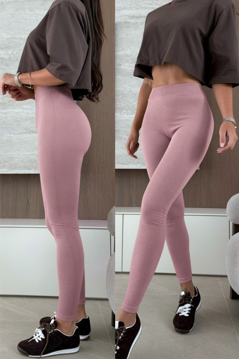Legginsy MOLGERJA PUDRA, Kolor : pudrowy róż, IVET.PL - Modna odzież