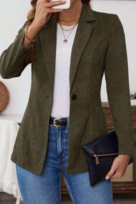 Marynarka LAKERTA KHAKI, Kolor : khaki, IVET.PL - Modna odzież