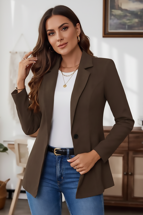 Marynarka LAKERTA BROWN, Kolor : brązowy, IVET.PL - Modna odzież