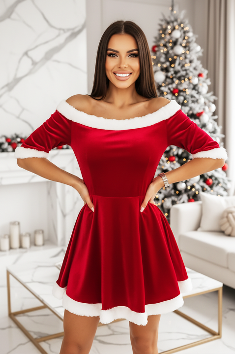 Sukienka AKOLDITA, Kolor : czerwony, IVET.PL - Modna odzież