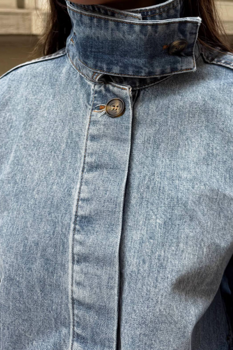 Kurtka jeansowa FROLDINA, Kolor : chabrowy, IVET.PL - Modna odzież