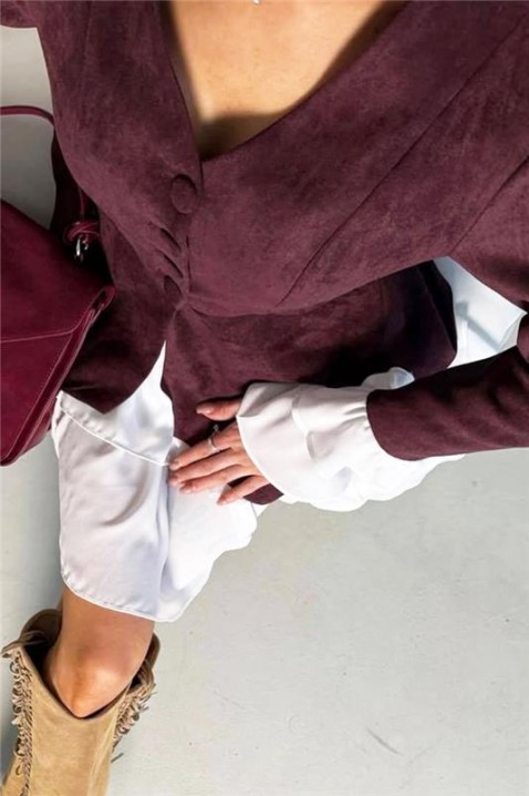 Komplet AKSIENA BORDO, Kolor : bordowy, IVET.PL - Modna odzież