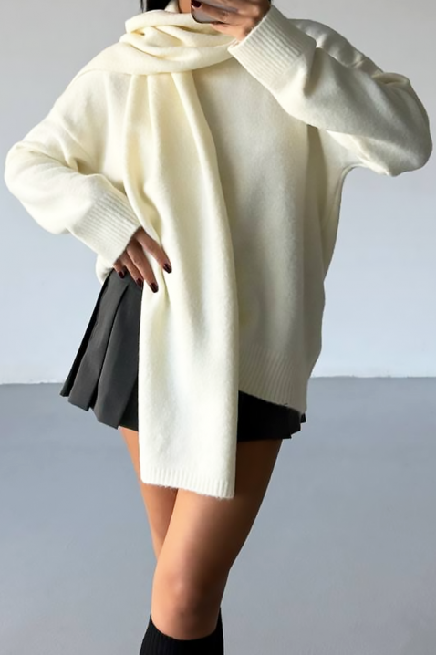 Sweter ERTILODA ECRU, Kolor : ecru, IVET.PL - Modna odzież