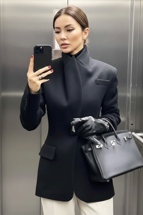 Marynaeka ZREDOLFA, Kolor : czarny, IVET.PL - Modna odzież