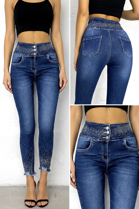 Jeansy SOLDINA, Kolor : chabrowy, IVET.PL - Modna odzież