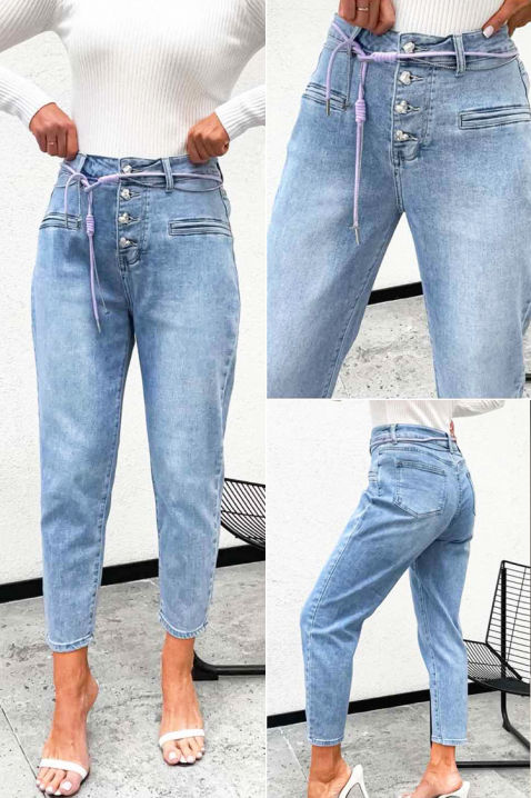 Jeansy ORFOLDA, Kolor : błękitny, IVET.PL - Modna odzież