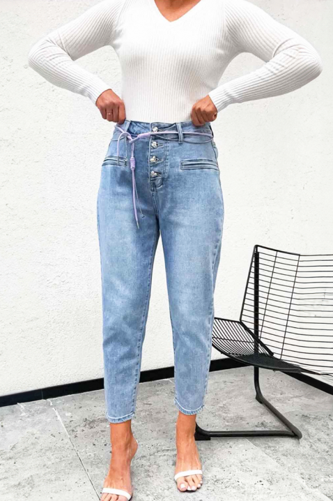 Jeansy ORFOLDA, Kolor : błękitny, IVET.PL - Modna odzież