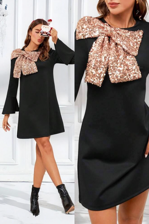 Sukienka KAMELISA ROSE GOLD, Kolor : różowe złoto, IVET.PL - Modna odzież