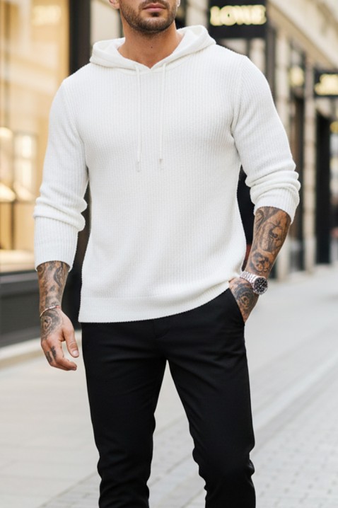 Sweter JEROLDO WHITE, Kolor : biały, IVET.PL - Modna odzież