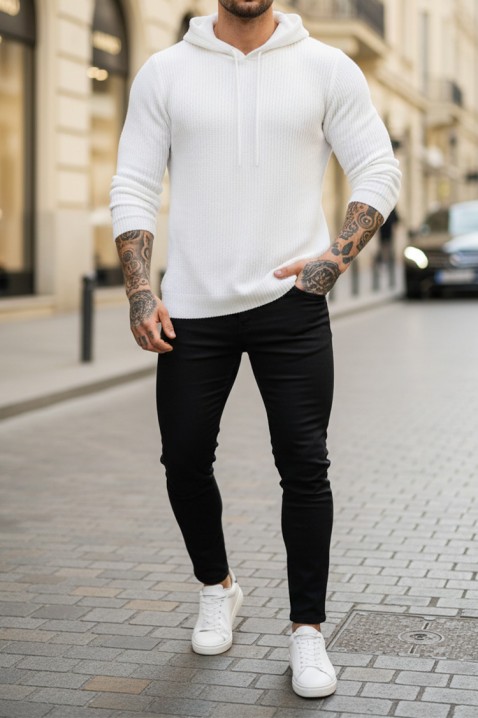 Sweter JEROLDO WHITE, Kolor : biały, IVET.PL - Modna odzież